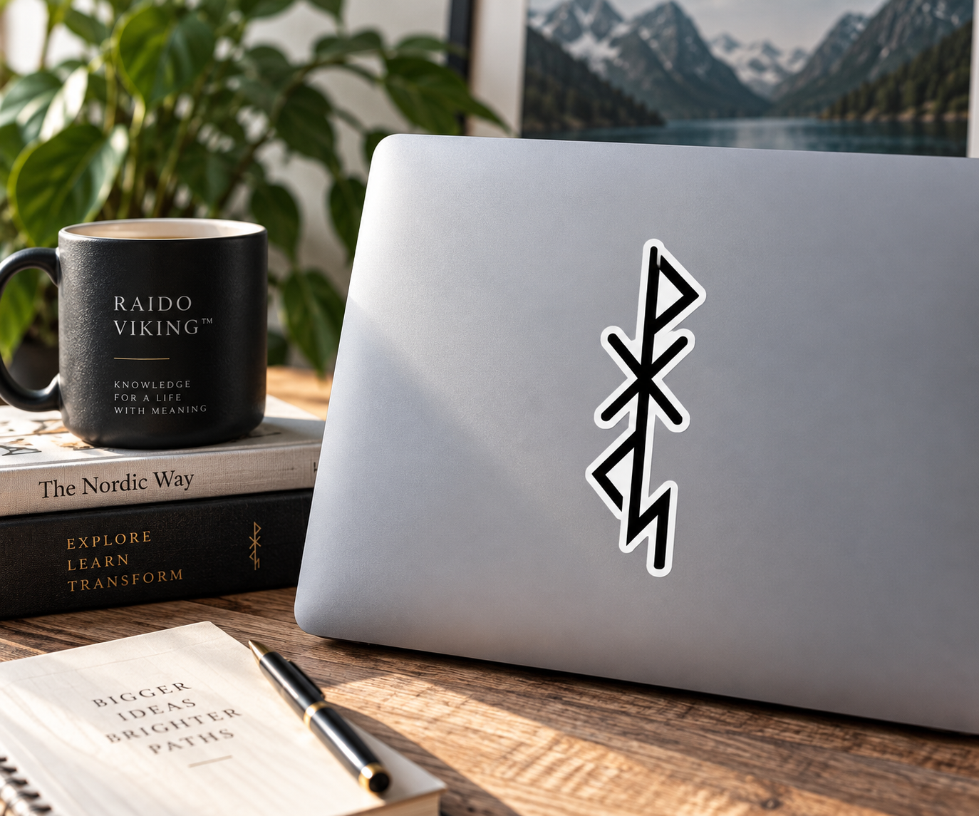 Sticker Amor Luminoso — Raido Viking™