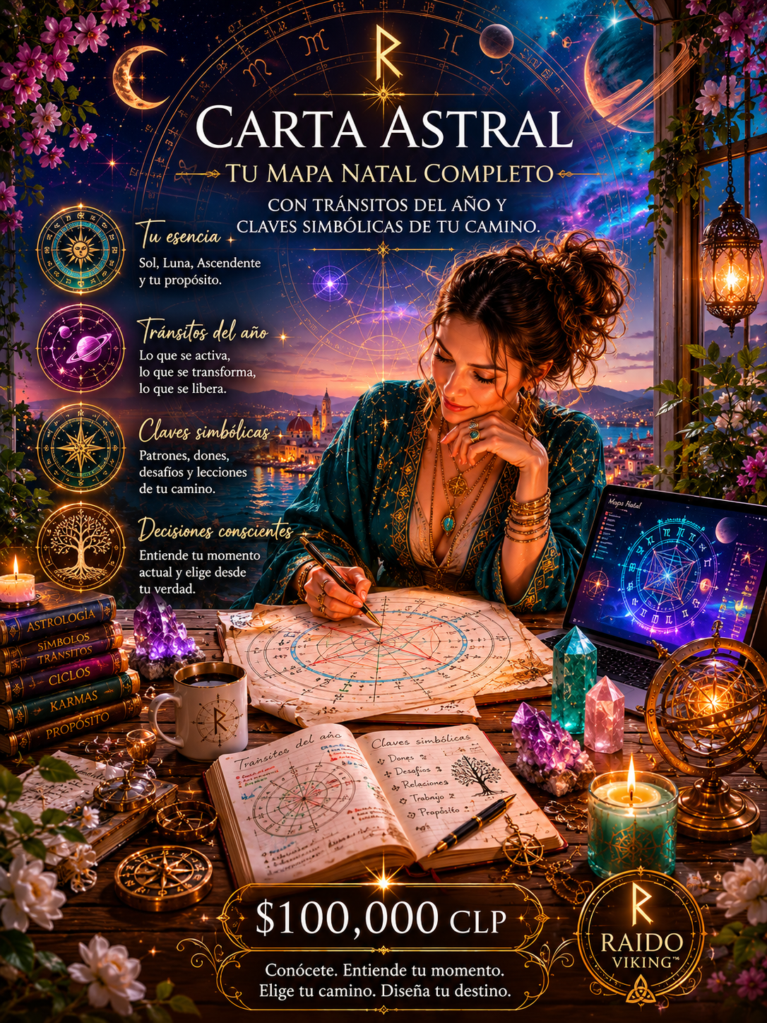 Carta Astral · Método Raido Viking™