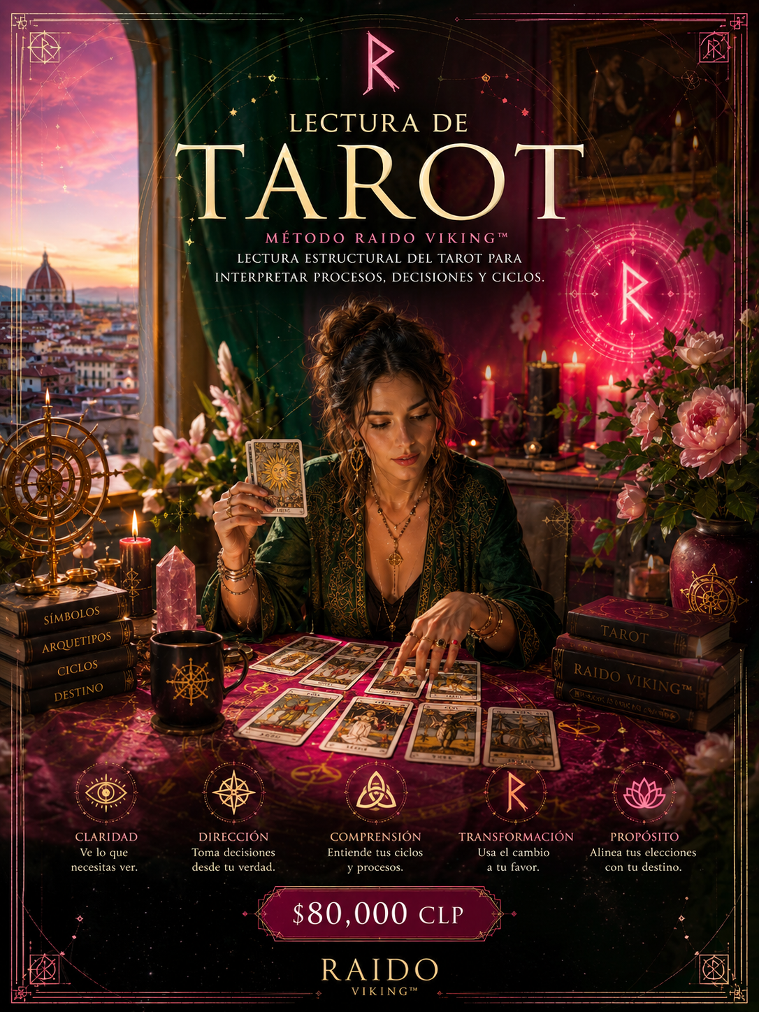 Lectura de Tarot · Método Raido Viking™